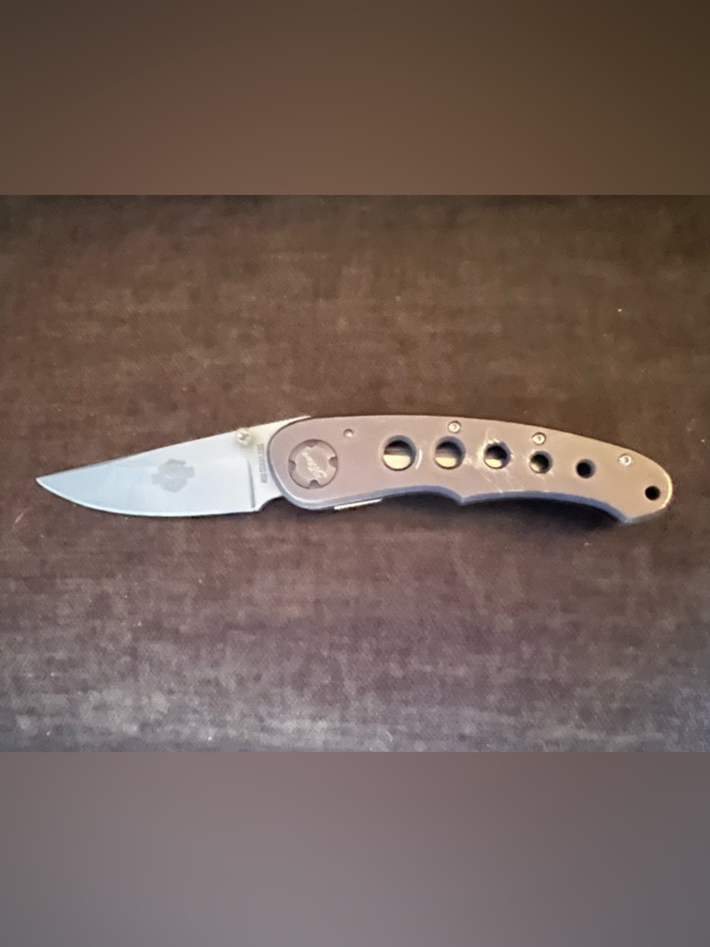Harley Davidson Folding Pocket Knife with Locking Blade & Belt Clip